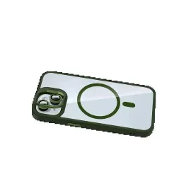 Joko Apple Iphone 14 Remim Lensli Magsafe Standlı Kapak - Koyu Yeşil