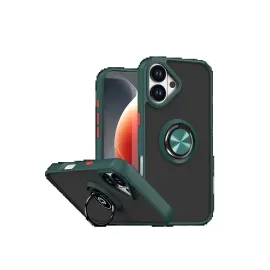 Newface Apple Iphone 17 Montreal Yüzüklü Silikon Kapak - Yeşil