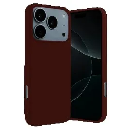 Newface Apple Iphone 17 Pro Nano Içi Kadife Silikon - Bordo