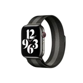 Newface Apple Watch 38Mm Metal Mıknatıslı Kordon - Siyah-Beyaz