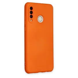 Newface Huawei P30 Lite Kılıf Nano Içi Kadife Silikon - Turuncu