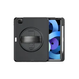 Newface iPad Pro 11 (2018) Kılıf Hand Strap Tablet Kılıfı - Siyah