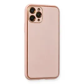 Newface Iphone 11 Pro Kılıf Coco Deri Silikon Kapak - Pembe