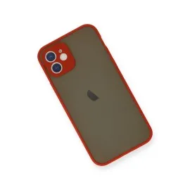Newface Iphone 12 Mini Kılıf Montreal Silikon Kapak - Kırmızı