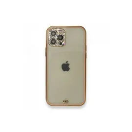 Newface Iphone 12 Pro Kılıf Liva Taşlı Silikon - Pembe
