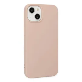 Newface Iphone 14 Plus Kılıf Nano Içi Kadife Silikon - Pudra