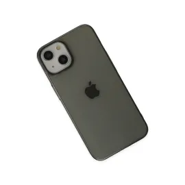 Newface Iphone 14 Plus Kılıf Pc Sert Şeffaf Kapak - Siyah
