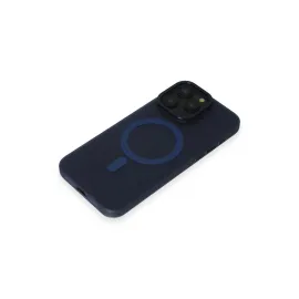 Newface Iphone 15 Pro Max Kılıf Lodos Magneticsafe Mat Kapak - Mavi