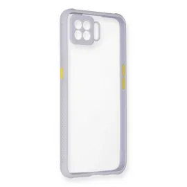 Newface Oppo A73 Kılıf Miami Şeffaf Silikon - Lila