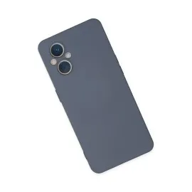 Newface Oppo Reno 7 Lite Kılıf Nano Içi Kadife Silikon - Gri