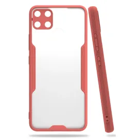 Newface Realme C15 Kılıf Platin Silikon - Pembe