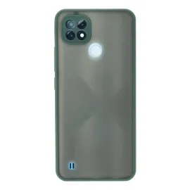Newface Realme C21 Kılıf Montreal Silikon Kapak - Yeşil
