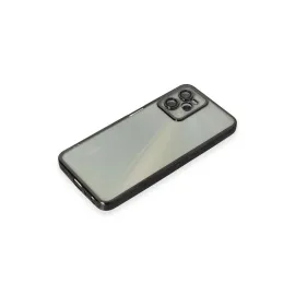 Newface Realme C35 Kılıf Razer Lensli Silikon - Siyah