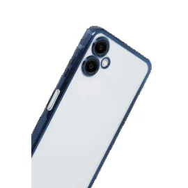 Newface Samsung Galaxy A07 4G Razer Lensli Silikon - Lacivert