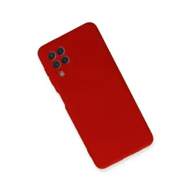Newface Samsung Galaxy A22 Kılıf Nano Içi Kadife Silikon - Kırmızı