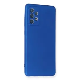 Newface Samsung Galaxy A72 Kılıf First Silikon - Mavi