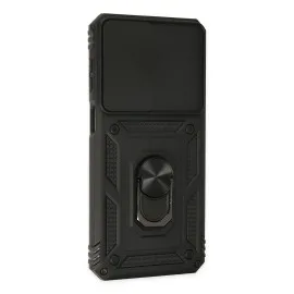 Newface Samsung Galaxy M33 Kılıf Pars Lens Yüzüklü Silikon - Siyah
