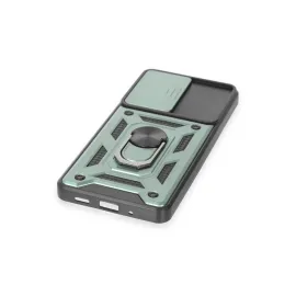 Newface Samsung Galaxy S20 Fe Kılıf Pars Lens Yüzüklü Silikon - Yeşil