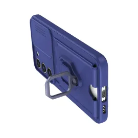 Newface Samsung Galaxy S23 Plus Kılıf Zuma Kartvizitli Yüzüklü Silikon - Lacivert