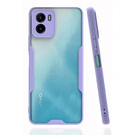 Newface Vivo Y15S Kılıf Platin Silikon - Lila