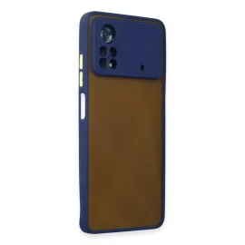 Newface Xiaomi Poco X4 Pro 5G Kılıf Montreal Silikon Kapak - Lacivert