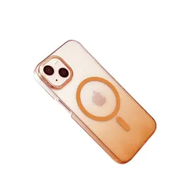 Newface Apple Iphone 14 Glossy Magsafe Kapak - Turuncu