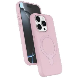 Newface Apple Iphone 14 Pro Max Regal Magsafe Standlı Kapak - Açık Pembe