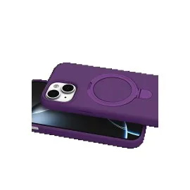 Newface Apple iPhone 14 Regal Magsafe Standlı Kapak - Derin Mor
