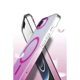 Newface Apple Iphone 16E Glossy Magsafe Kapak - Mavi