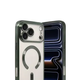 Newface Apple Iphone 17 Pro Kross Magneticsafe Kapak - Koyu Yeşil