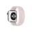 Newface Apple Watch 38Mm Ayarlı Delikli Silikon Kordon - Pembe-Beyaz