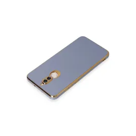 Newface Huawei Mate 10 Lite Kılıf Volet Silikon - Mavi