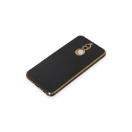 Newface Huawei Mate 10 Lite Kılıf Volet Silikon - Siyah