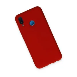 Newface Huawei P20 Lite Kılıf Nano Içi Kadife Silikon - Kırmızı
