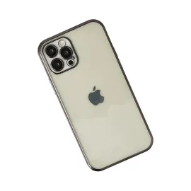 Newface Iphone 12 Pro Kılıf Razer Lensli Silikon - Siyah