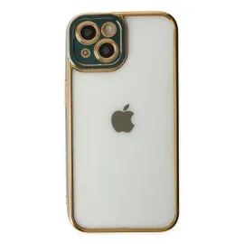 Newface Iphone 14 Plus Kılıf Liva Lens Silikon - Yeşil