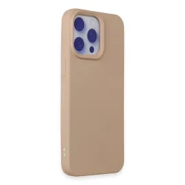 Newface Iphone 15 Pro Max Kılıf Nano Içi Kadife Silikon - Pudra