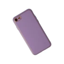 Newface Iphone 7 Kılıf Coco Deri Silikon Kapak - Lila