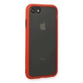 Newface Iphone Se 2020 Kılıf Montreal Silikon Kapak - Kırmızı