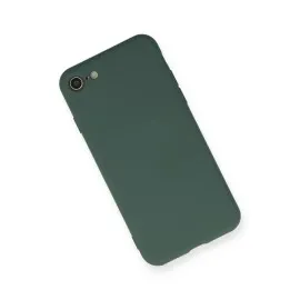 Newface Iphone 7 Kılıf Nano Içi Kadife Silikon - Koyu Yeşil