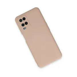 Newface Oppo A54 4G Kılıf Nano Içi Kadife Silikon - Pudra