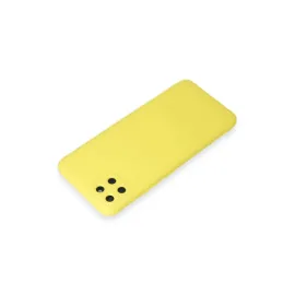 Newface Realme C11 Kılıf Nano Içi Kadife Silikon - Sarı