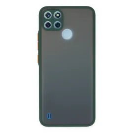 Newface Realme C21Y Kılıf Montreal Silikon Kapak - Yeşil