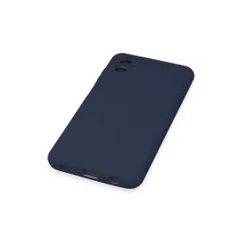 Newface Samsung Galaxy A04E Kılıf Nano Içi Kadife Silikon - Lacivert
