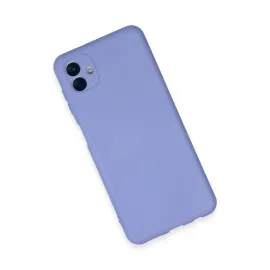 Newface Samsung Galaxy A04E Kılıf Nano Içi Kadife Silikon - Lila