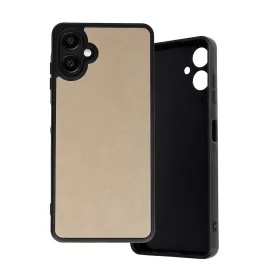 Newface Samsung Galaxy A06 Kılıf Aras Deri Kapak - Pudra