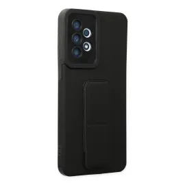 Newface Samsung Galaxy A33 5G Kılıf Mega Standlı Silikon - Siyah