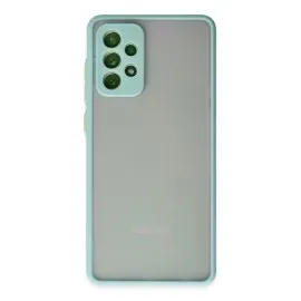 Newface Samsung Galaxy A72 Kılıf Montreal Silikon Kapak - Turkuaz