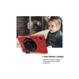 Newface Samsung Galaxy P610 Tab S6 Lite 10.4 Kılıf Amazing Tablet Kapak - Kırmızı