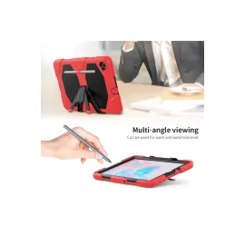 Newface Samsung Galaxy P610 Tab S6 Lite 10.4 Kılıf Griffin Tablet Kapak - Kırmızı